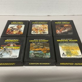 LOT OF 10 Atari 2600 Games Untested Batch#3 Haunted House, Warlords, Asteroids
