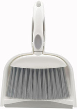 Escoba y Recogedor Mini Juego Plastico Limpieza Escritorio Cocina Gris