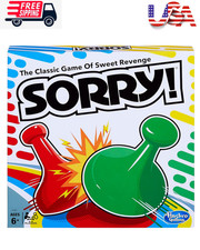 Sorry! Board Game for Kids Ages 6 and Up; Classic