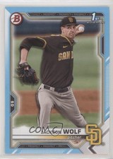2021 Bowman Draft Sky Blue 22/499 Jackson Wolf #BD-141 uk2