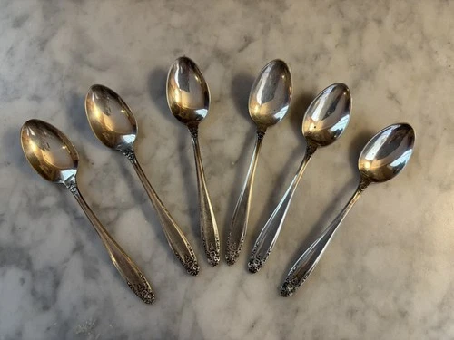 Prelude by International Sterling Silver Set 6 of Demitasse Spoons Demi