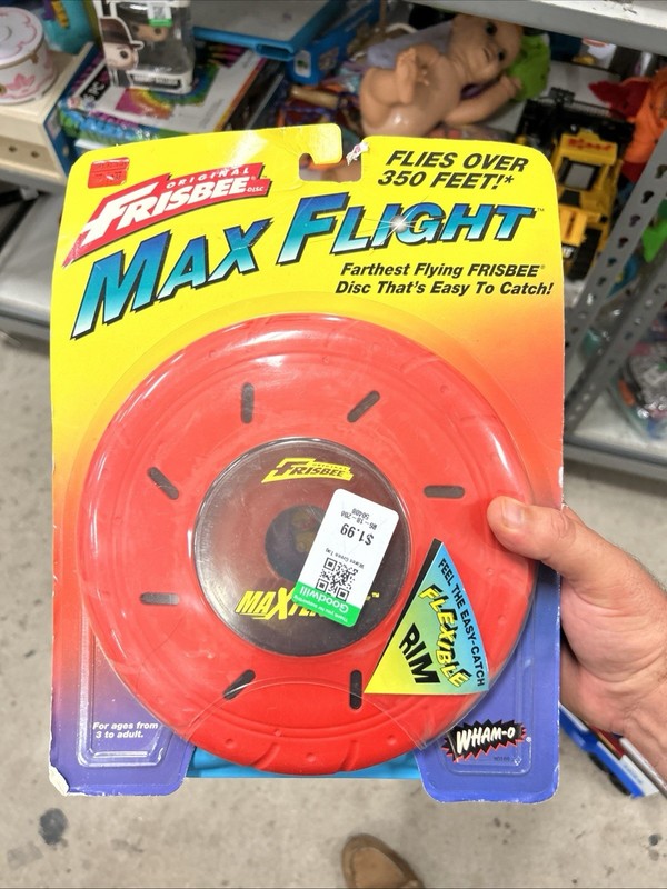 Vintage Wham-O Max Flight Frisbee Disc – Original Packaging (1990s)