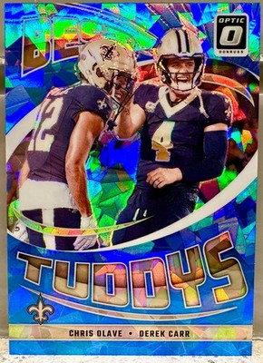 JERSEY NUMBER MATCH! 2024 Donruss Optic Chris Olave / Carr 12/15! SAINTS!
