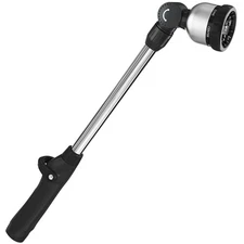 FANHAO Garden Hose Wand Heavy Duty, 16 Inches Metal Watering Wand with 8 Spra...