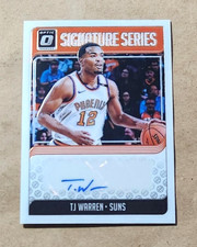 T.J. WARREN ~~~ AUTOGRAPH ~~~ 2018 panini donruss optic signature series AUTO