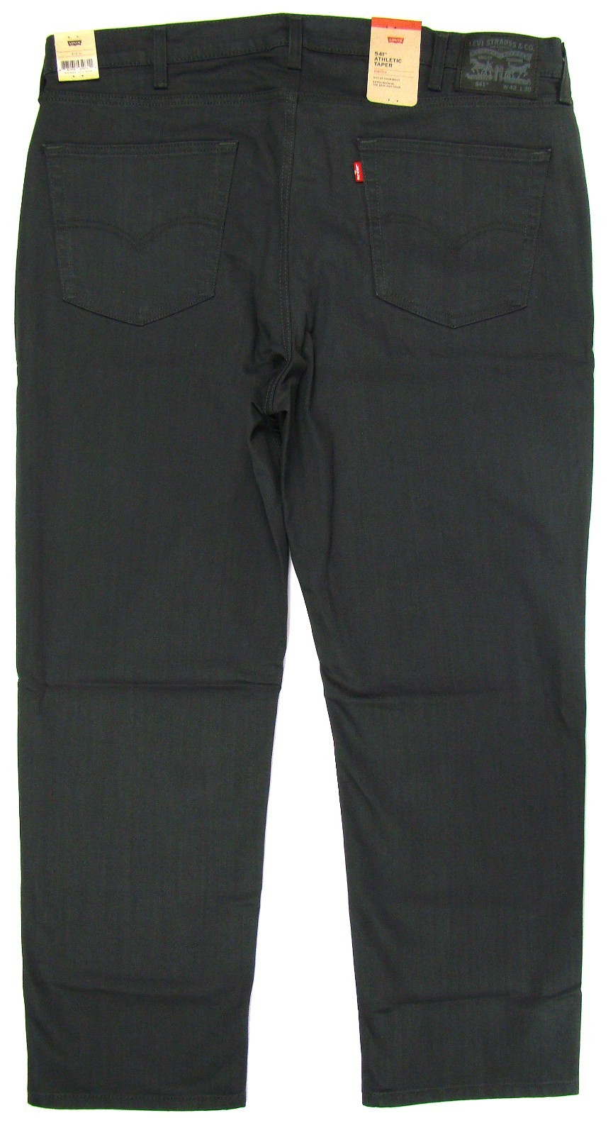 New Levis 541 Men's Jeans Athletic Taper SIZE 42x30 BLACK Stretch FREE SHIPPING thumbnail 2