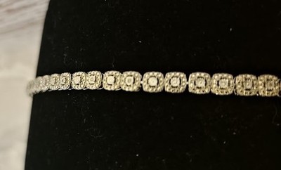 diamant armband sterlingsilber 7,5 cm 0,25 ctw