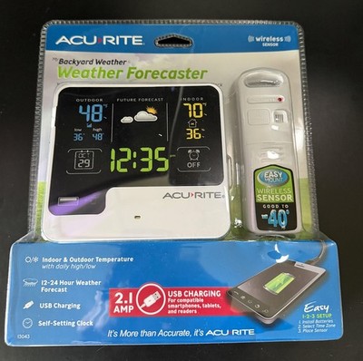 AcuRite My Backyard Weather Forecaster 13043HD   New Factory Sealed
