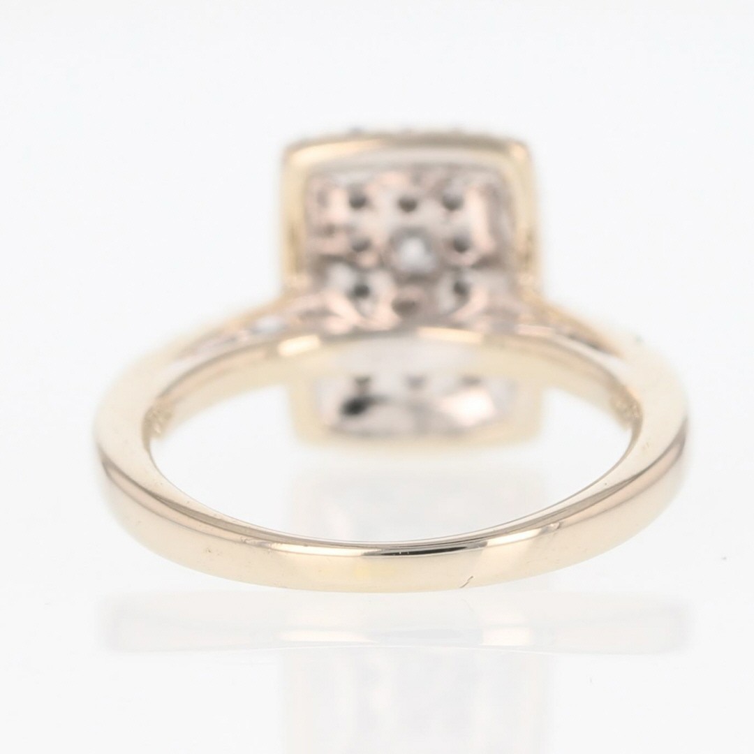 .77ctw Diamond Rectangle-Shaped Cluster Engagemen… - image 5