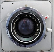 S-K Symmar Convertible Lens: 1:5.6 / 135mm / 1:12 / 235mm w/ Press Camera