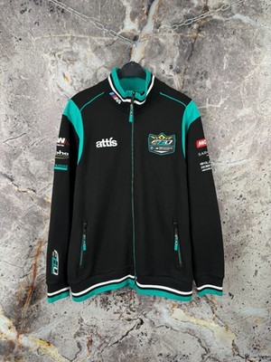 BMW Motorrad Team Racing Jacket Black Green Zip Up Moto GP Motorsport
