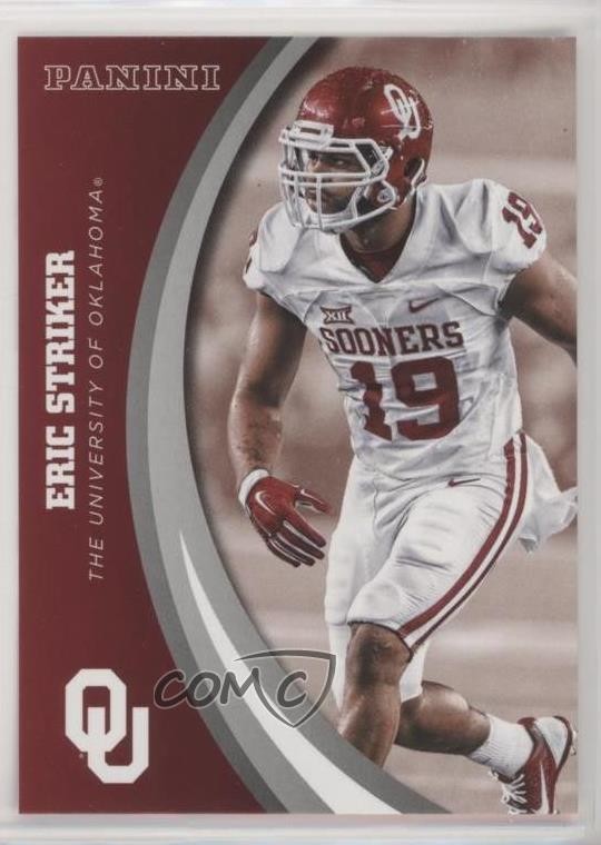 2016 Panini Oklahoma Sooners Eric Striker #19 0s5