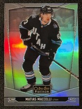 2024-25 O-Pee-Chee Platinum #135 Matias Maccelli Rainbow Parallel Utah Mammoth
