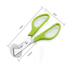 Stainless Steel Quail Egg Scissor Green Cigar Cutter Multi-functional Cracker