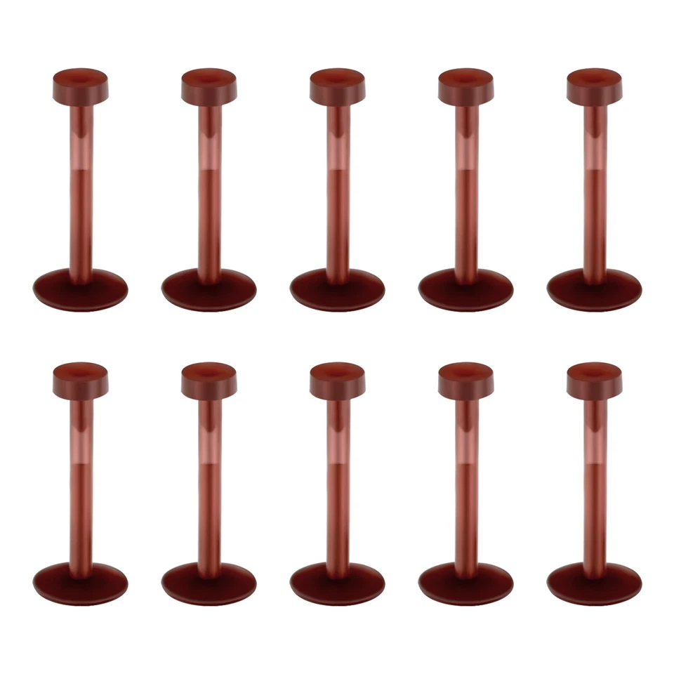 Pernos labiales de silicona 20 piezas 16G empujar tapa plana Labret anillo retenedores pendiente piercing Foto 4 de 4