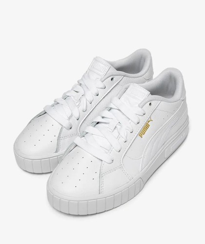 Womens Puma Cali Star Trainers 380176 01 White/Gold Size UK 6 - 第 3/7 張圖片