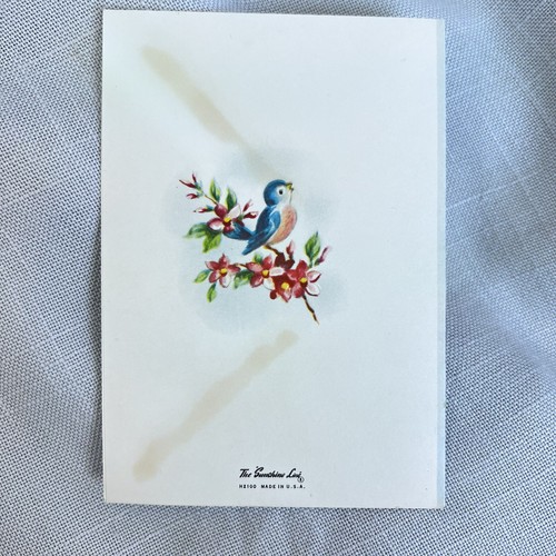Vintage Encouragement Card The Sunshine Line Birds Church Ephemeral Christian - Bild 3 von 7