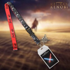 Star Wars Obi-Wan Kenobi Lanyard With Charm Card Holder and Sticker
