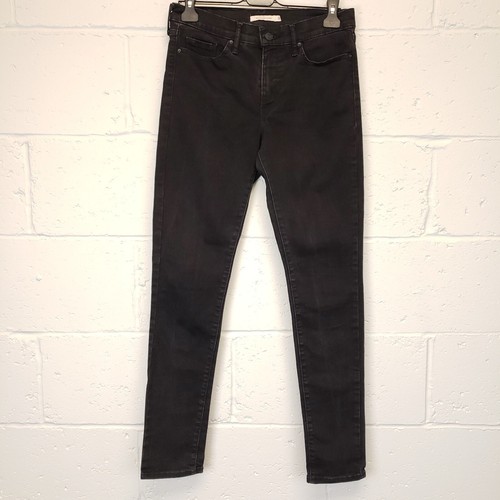 Levi's 311 SHAPING Jeans Mid Rise W29 L32 (Crop 31") Womens Black Slim Skinny - Picture 2 of 10