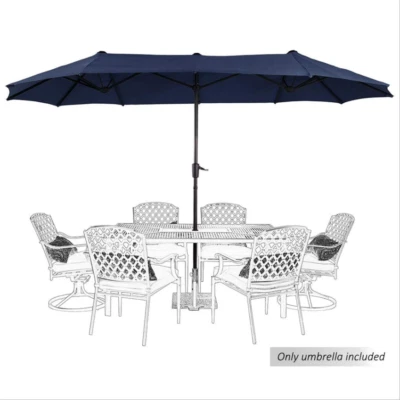 4M Patio Umbrella Parasol Sun Shade Crank Garden Outdoor Shade Canopy