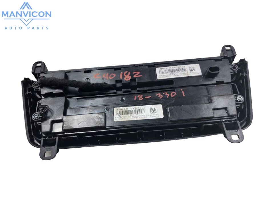 2017-2019 BMW 330i AC Heater Climate Temperature Control Unit 6832881-02 OEM - Image 4 of 4