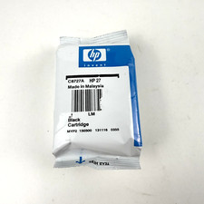 HP 27 Black C8727A Ink Cartridge Sealed Genuine OEM Original