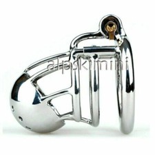 Man Stainless Steel Metal Locks Rings Chastity Device Chastity Cage Restrain