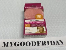 Spongeables Facial Cleanser Pomegranate Extract 20+ Washes,Shea Butter,Vitamin E
