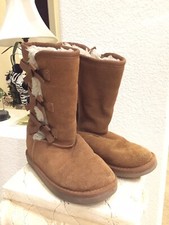 Koolaburra By UGG Boots Suede Brown Size 3 Good Condition