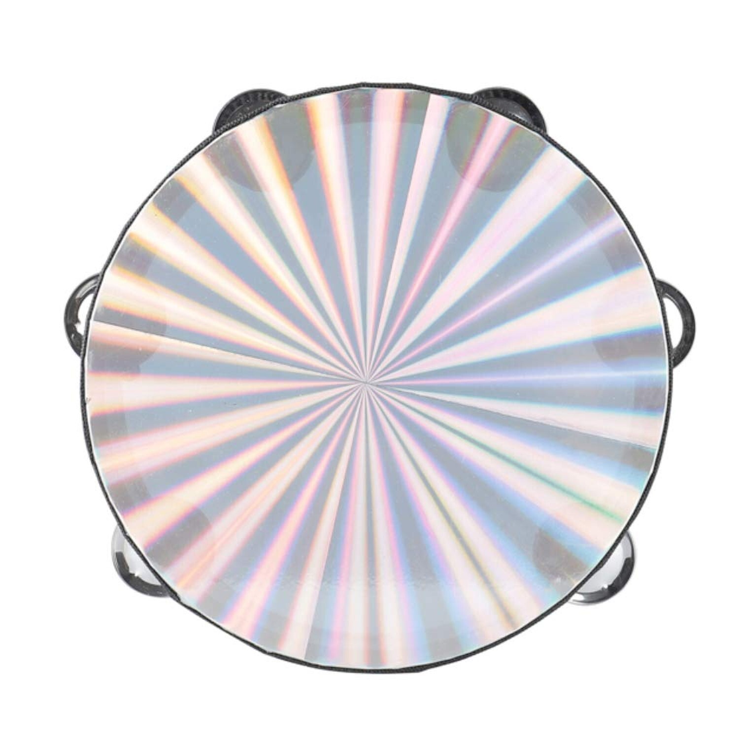 탬버린 8인치 레이디언트 핸드헬드 드럼 더블 로우 징글 리플렉티브 드럼-Freehip.co.kr