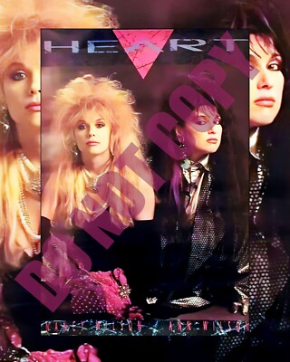 1980's Nancy Ann Wilson From Heart Promo Poster Art 8x10 Photo