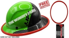 Hard Hat Brim Cover Edge Cover Protector Red Goma Protectora Para Borde de Casco