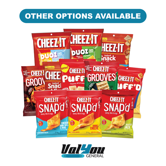 CheezIt Puff'd Cheesy Baked Snacks Puffed Snack Crackers 18oz Case 6