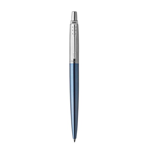Parker Jotter Ballpoint Pen, Waterloo Blue & Chrome, New In Package