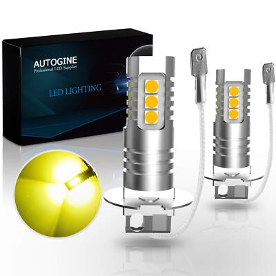 H3 Led Fog Light Bulbs 2000 Lumens Extremely Bright 3030smd H3 Led Bulbs With Pr