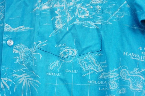 Vintage 70s-80s Men's Hawaii Shirt by Jade Fashions Retro Surf Beach - Picture 2 of 10