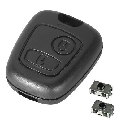 Coque plip clé télécommande Pour Peugeot 206 206+ 206 SW 206 cc +2 bouton switch