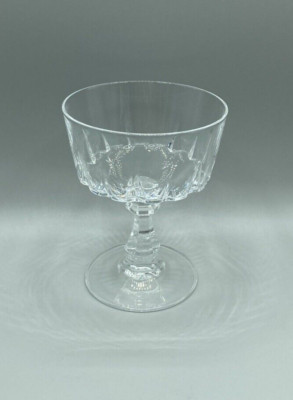 Cristal d'Arques-Durand Louvre 6 oz Champagne/Tall Sherbet Glasses, France