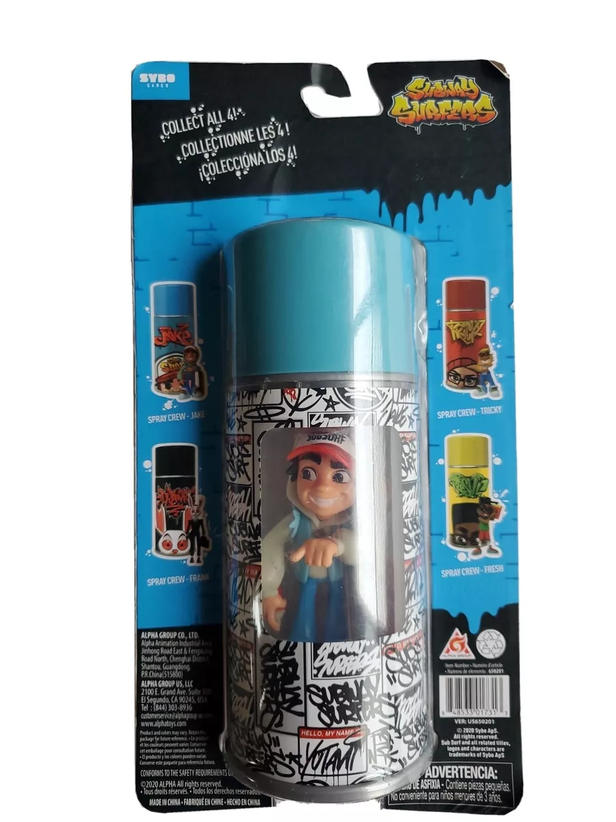 SUBWAY SURFERS Game Sub Surf Spray Crew 4 VINYL FIGURE Jake 2020 BRAND NEW