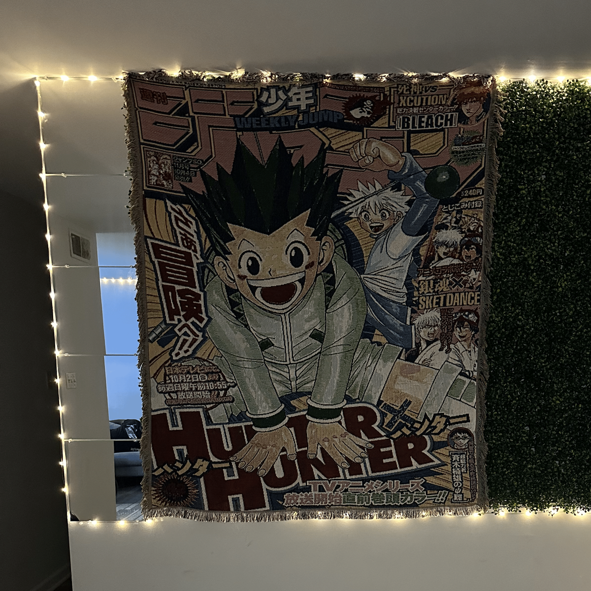 Hunter X Hunter Officially Licensed Throw Blanket Hunter X Hunter Logo  Collage Throw Blanket - 45x60 Inch Officially Licensed Polyester 45x60 Inch  Polyester Collage Blanket, image size:1200x1200