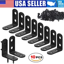 10PCS L Bracket Stainless Steel Corner Brace 90 Degree Corner Fastener Furniture