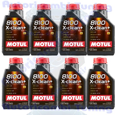 Motul 8100 X-Clean + X-Clean 5W30 Motoröl 8 L ACEA C3 VW 50400 50700