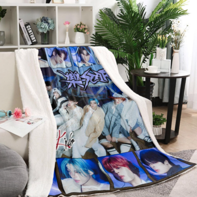 Stray Kids 樂-Star Blanket, StrayKids Rock-Star Fleece Blanket