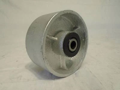 CREATIVE INDUSTRIAL SALES 4" x 2" Steel Wheel w/ Roller Brg & FREE 1/2" Bushing 700lb