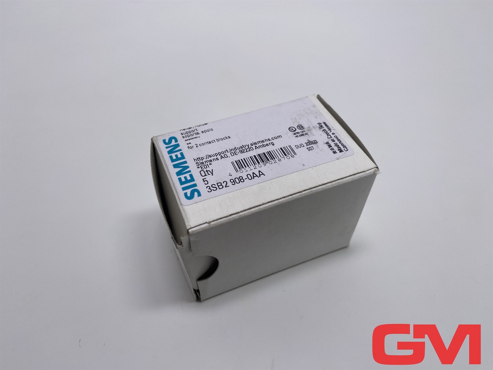 VE 5X Siemens Holder For Contact Elements 3SB2908-0AA