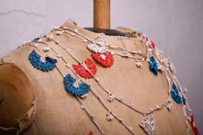Oya Crochet Necklace Needle Lace 124.80'' BRAND NEW FAST Shipment leman-008