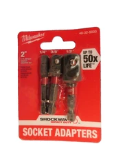 Milwaukee Shockwave Impact Duty Socket Adapter Set 3 pc.  # 48-32-5033