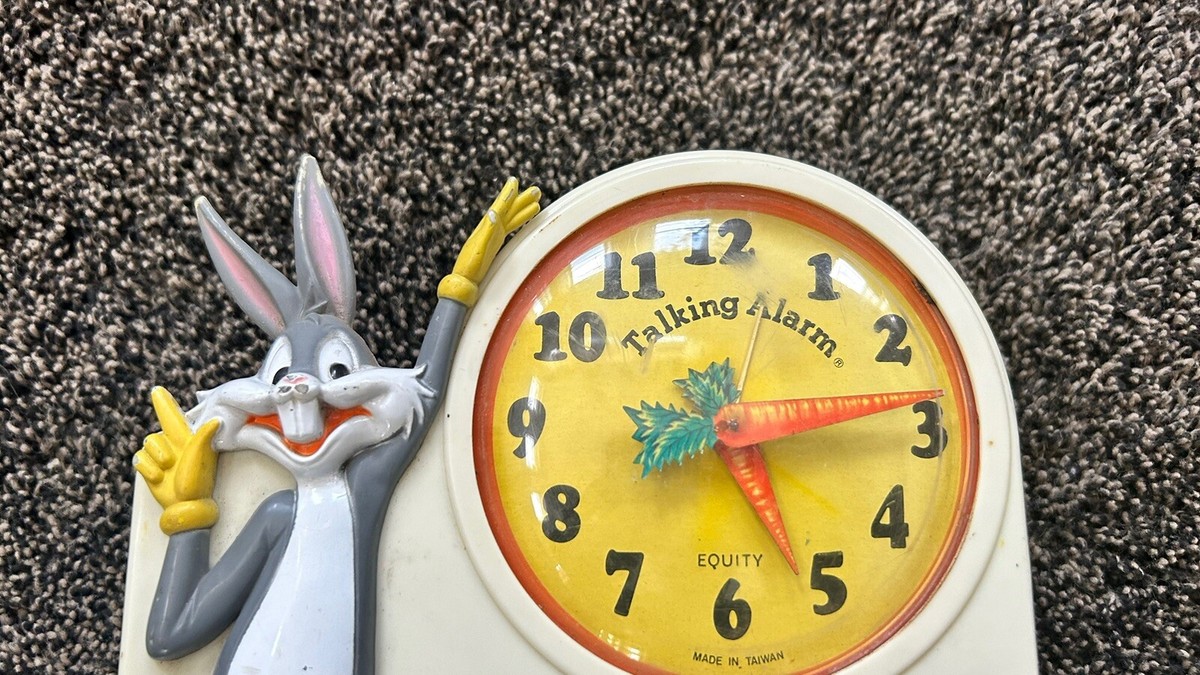 Vintage 1974 Janex Warner Bros. Bugs Bunny Talking Alarm Clock