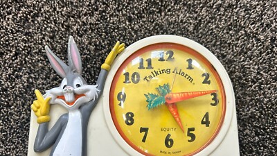 Vintage 1974 Janex Warner Bros. Bugs Bunny Talking Alarm Clock