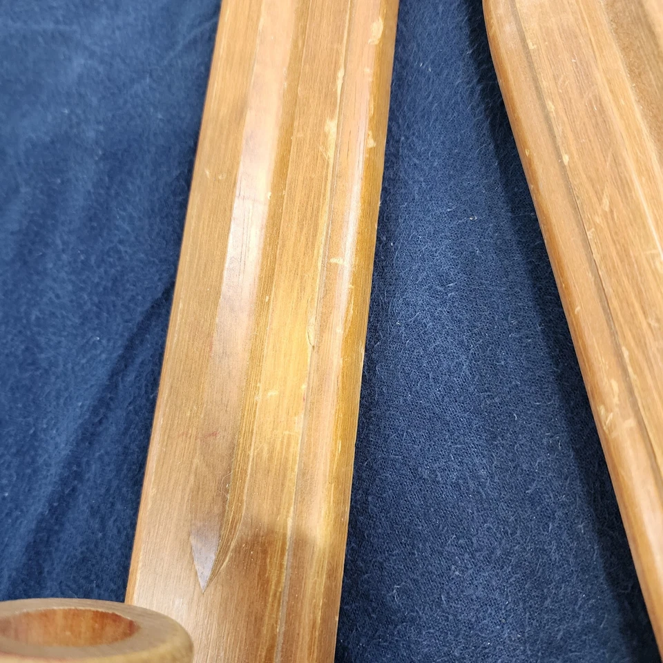 Cornwall Wooden Wall Candle Sconces Mid Century Modern Taper Holders Made in USA - Image 4 of 4